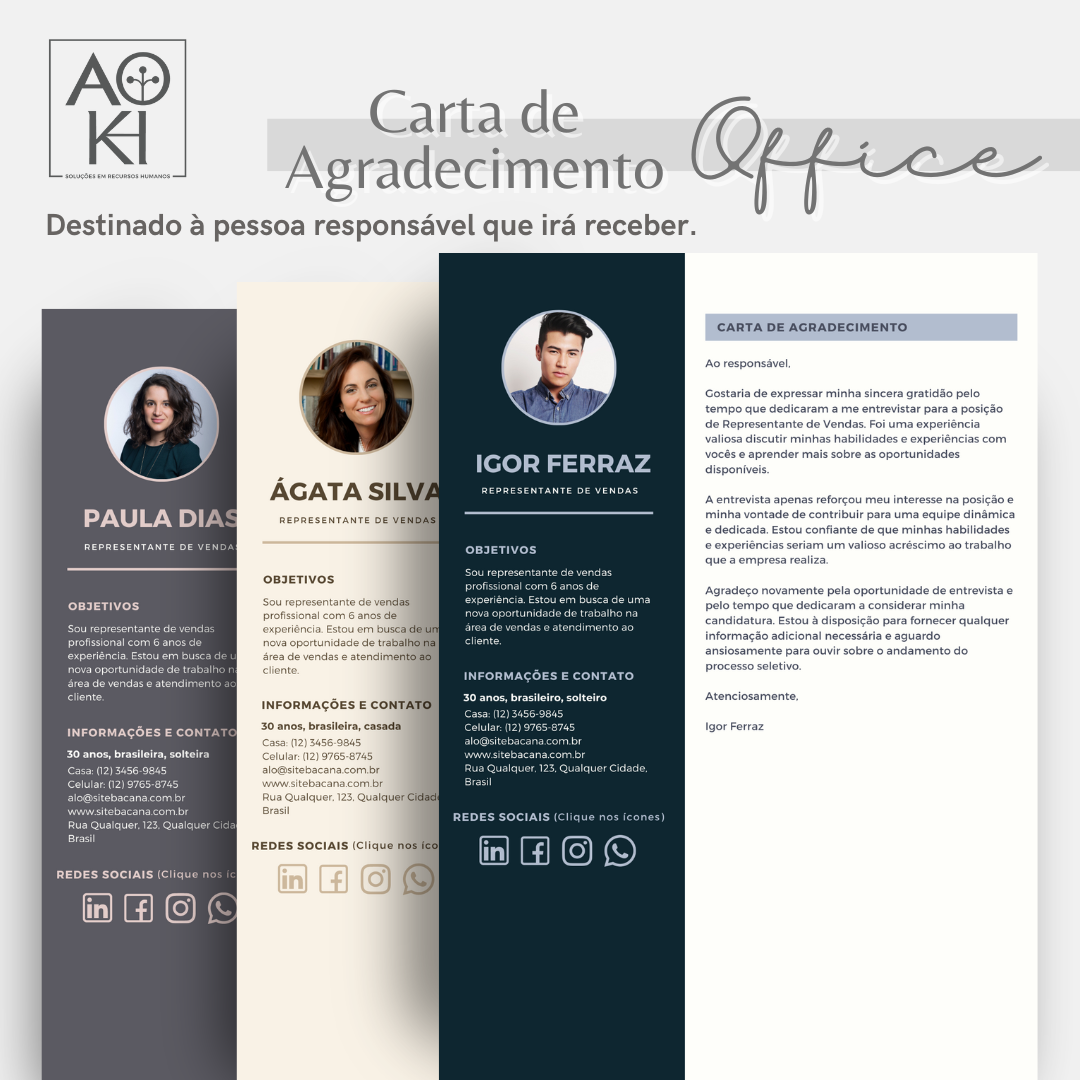 Carta de Agradecimento - Office