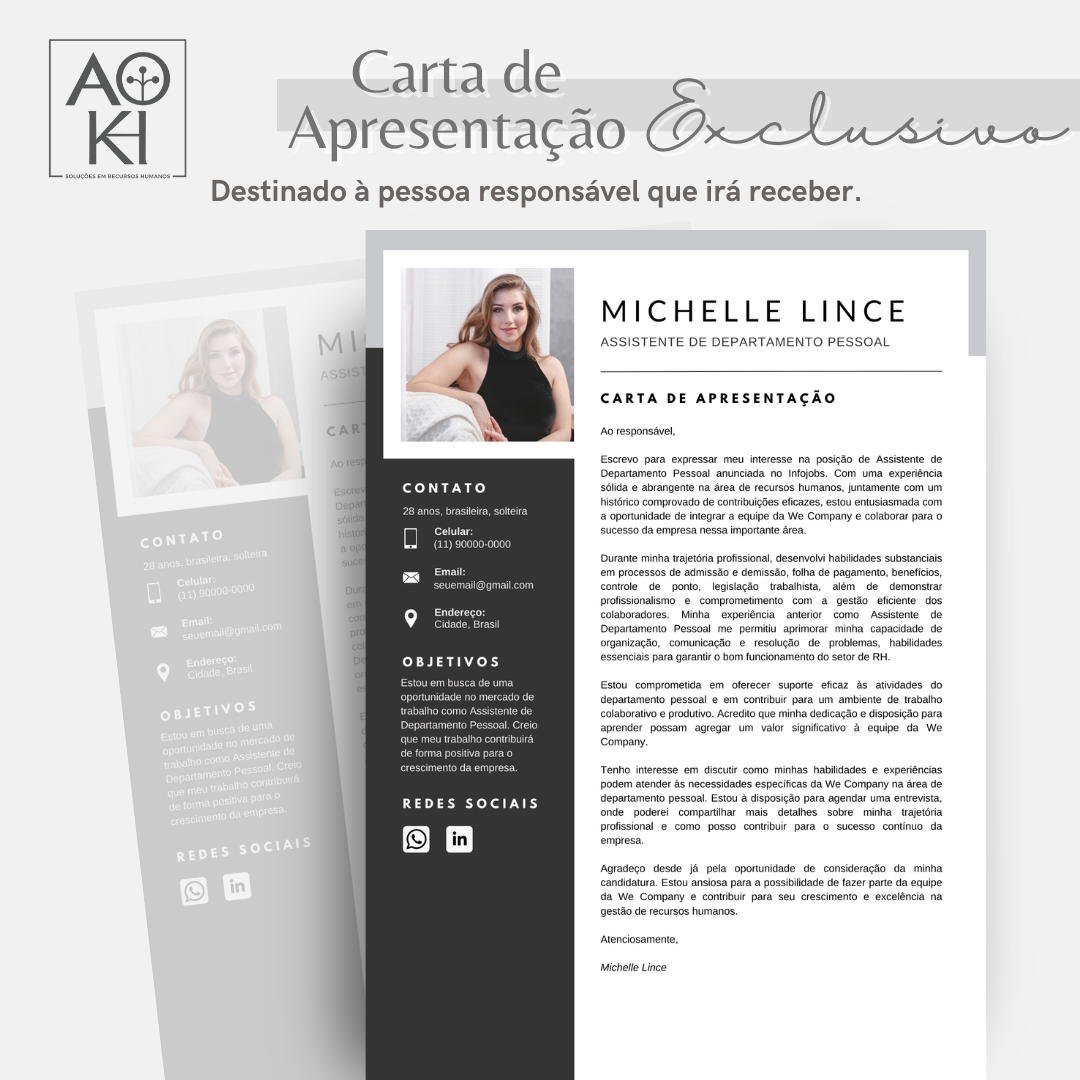 Cartas de Apresentação - Exclusivo