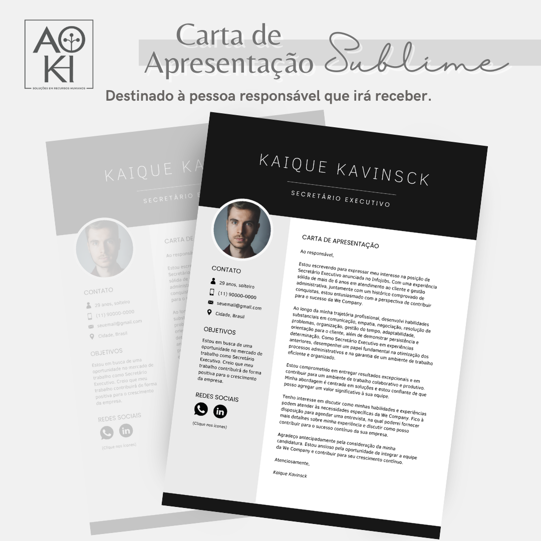 Cartas de Apresentação - Sublime