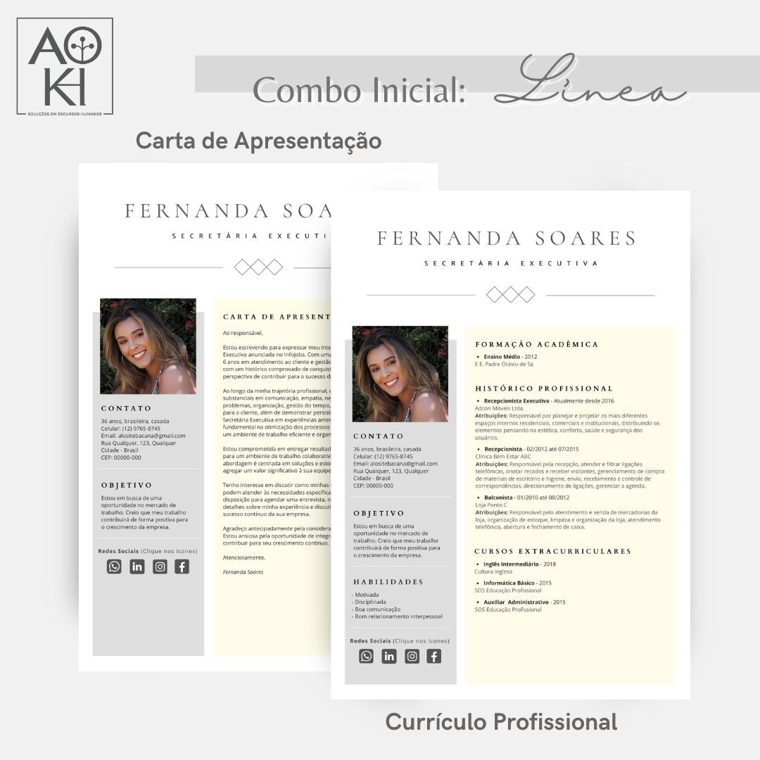 Combo Inicial - Línea (Amarelo)