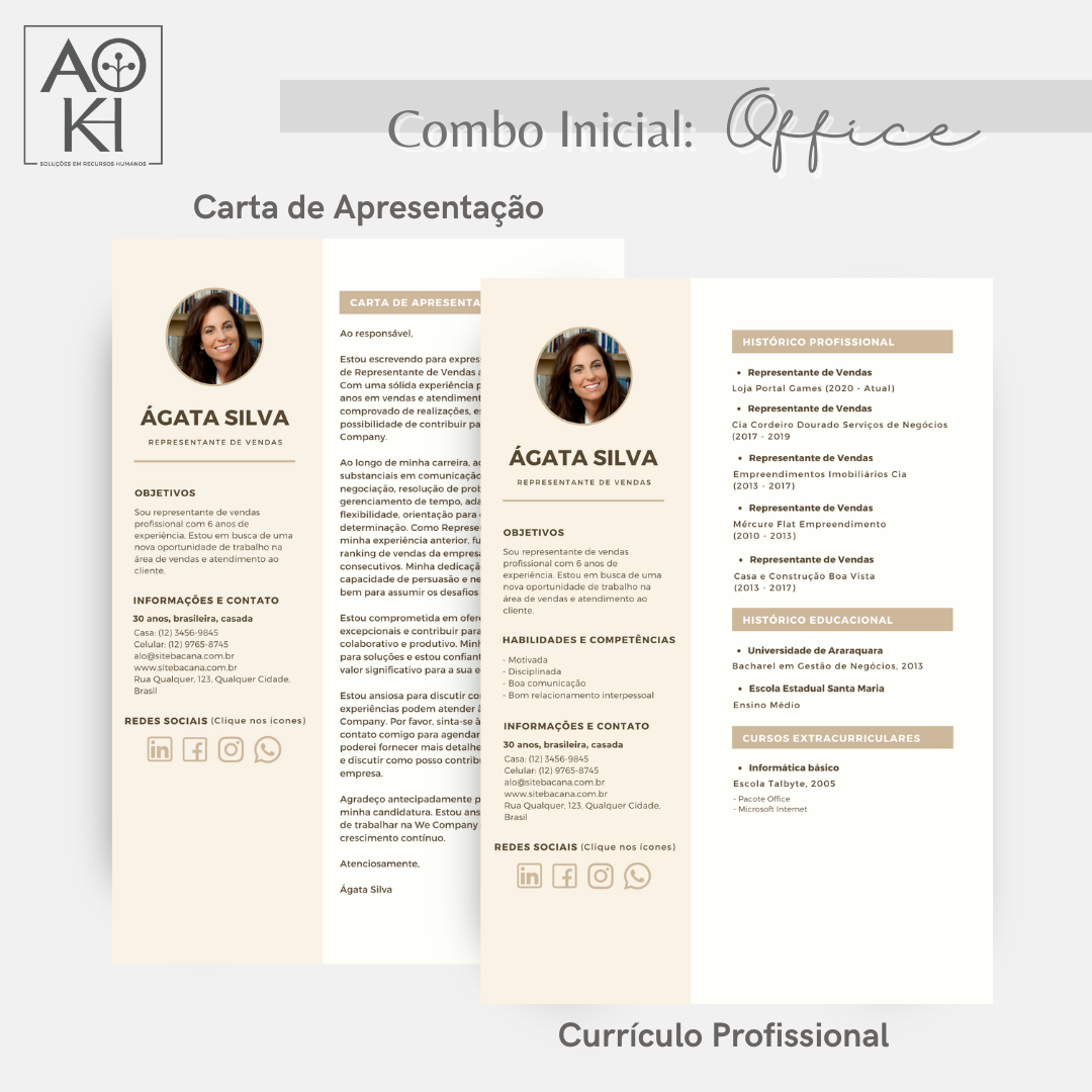 Combo Inicial - Office (Bege)